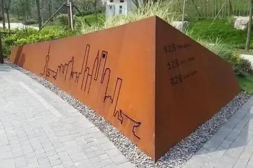 钦北耐候钢挡土墙